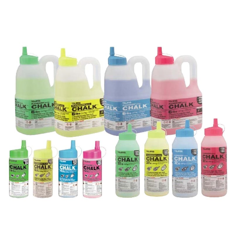 تاجيما طباشير تاجيما الصغير - أصفر فلورسنت 32 أونصة (907 جم) طباشير فائق النعومة مع زجاجة متينة وفوهة سهلة الملء - PLC2-FY900 - Image 3